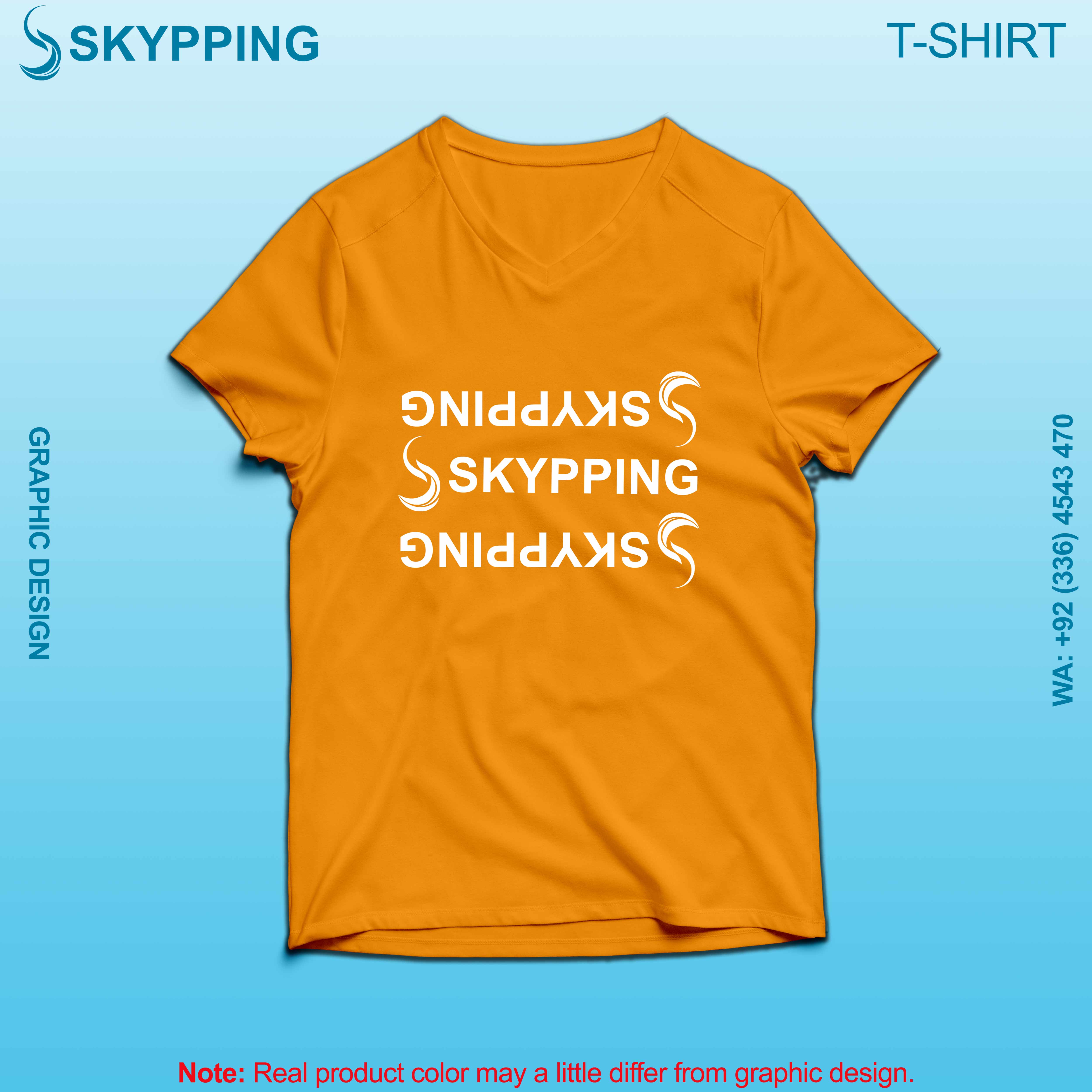 V-Neck Short set-in style sleeve long length t-shirt with shoulder panel for men